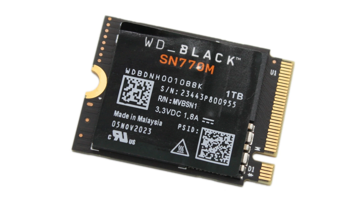 Western Digital WD_BLACK SN770M NVMe SSD 1TB im Test