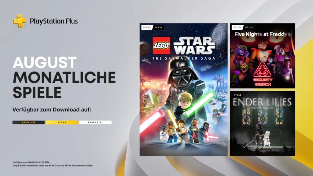 GPT Neue PlayStation Plus-Titel für August 2024